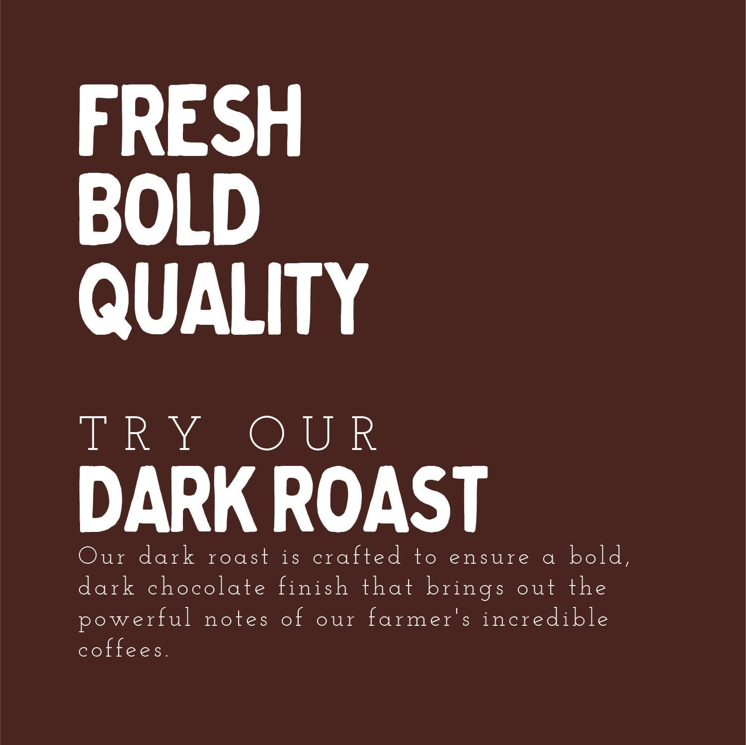 Processed Organic Premium Grade Arabica Whole Bean Dark Roast Coffee- Sustain…