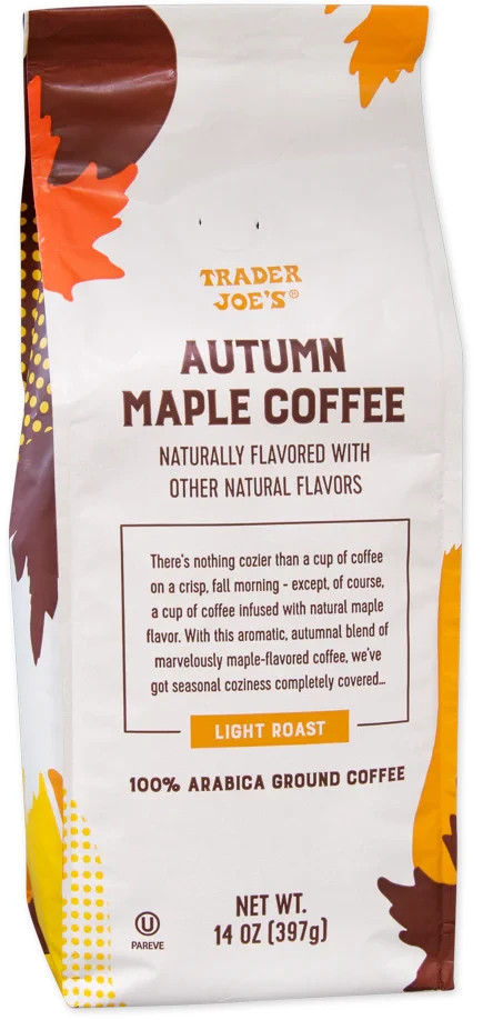Trader Joe’s 14 oz AUTUMN MAPLE COFFEE 100% Arabica Ground Coffee * BB 12/2026 *