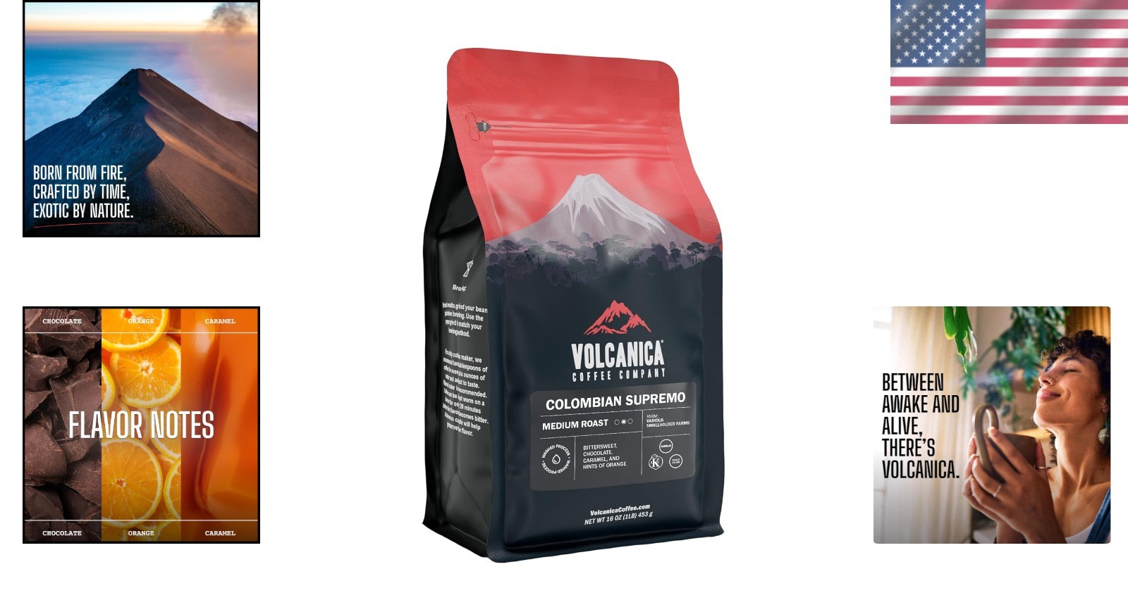 Gourmet 16oz Colombian Supremo Coffee – Whole Bean, Fair Trade & Freshly Roasted