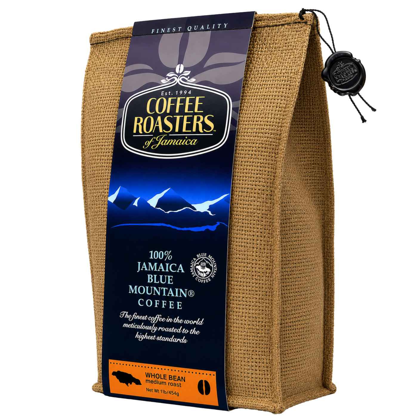 100% Jamaica Blue Mountain Coffee 16oz Whole Beans- Coffee Roasters of Jamaica