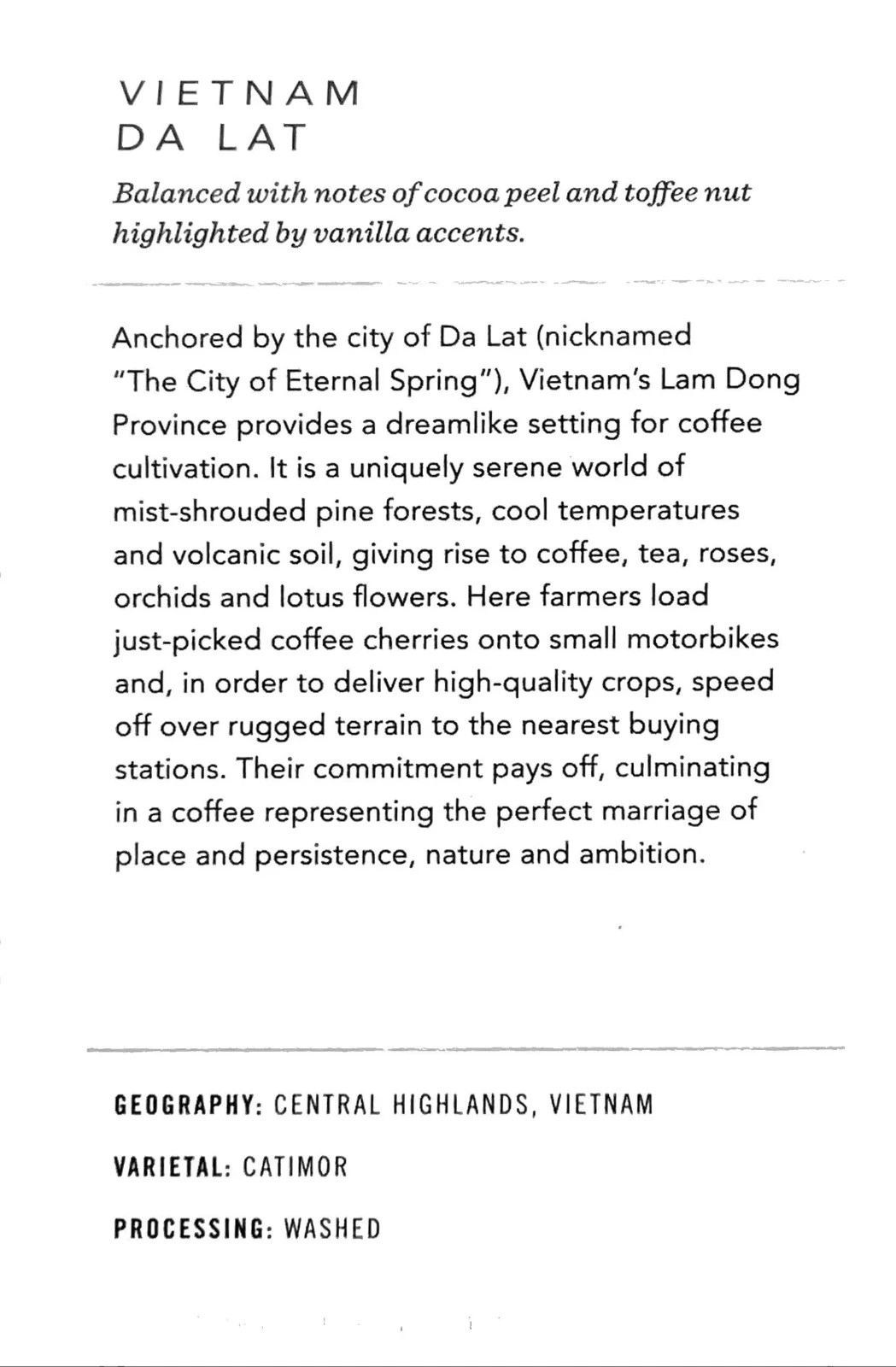 Starbucks Reserve Vietnam Da Lat – 8.8oz – *** See Description