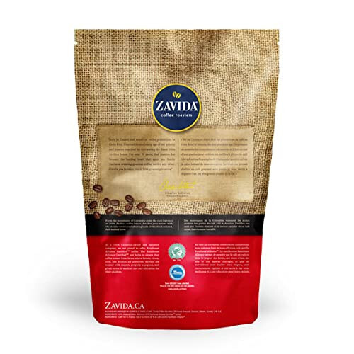 Zavida Coffee 100% Colombian Whole Bean 907 Grams 2 Pounds