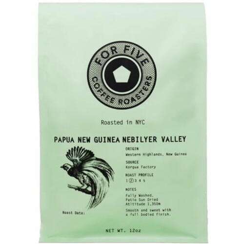 For Five Papua New Guinea Whole Bean 12 oz 2 pack