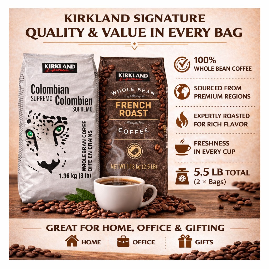 Kirkland Signature Whole Bean Coffee Bundle