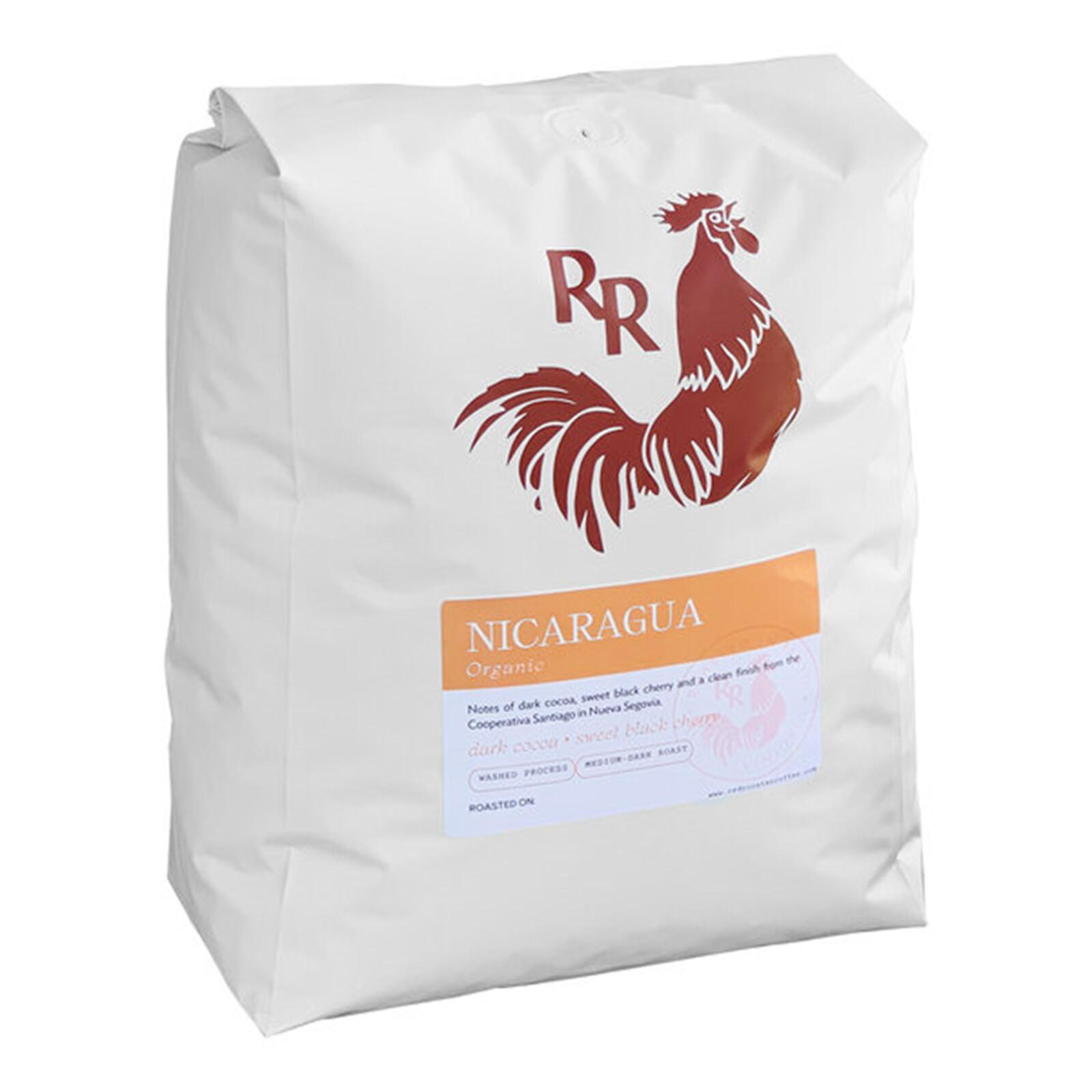 Red Rooster Organic Nicaragua Whole Bean Coffee 5 lb. WS-110RRNICA5LB