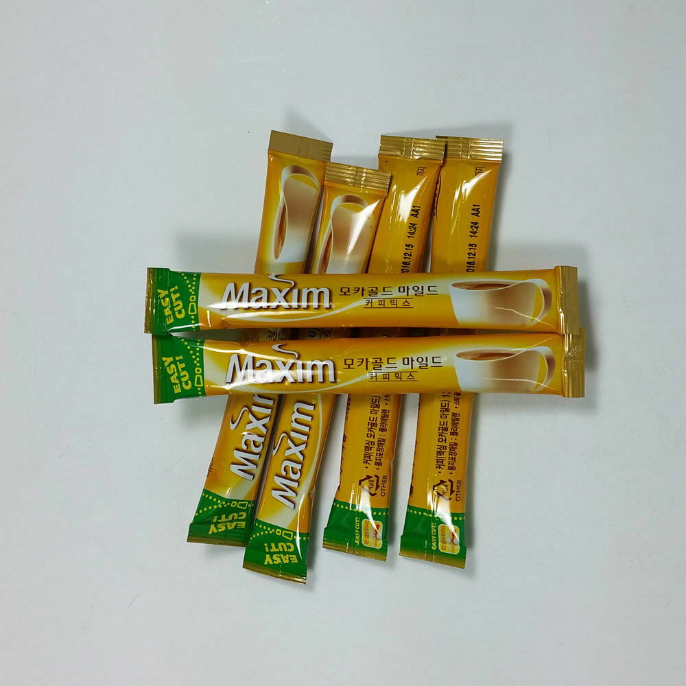 korea instant Mocha Gold Mild 20 Coffee STICKS sugar creamer DONGSUH MAXIM