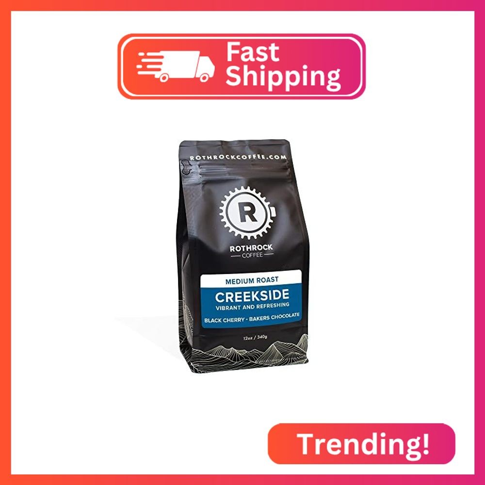 Creekside Blend Coffee Beans Medium Roast Whole Bean, Specialty Coffee, 340g Bag