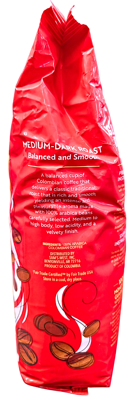 Member’s Mark Colombian Classic Medium-Dark Roast Ground Coffee 40 Oz EXP 11/26