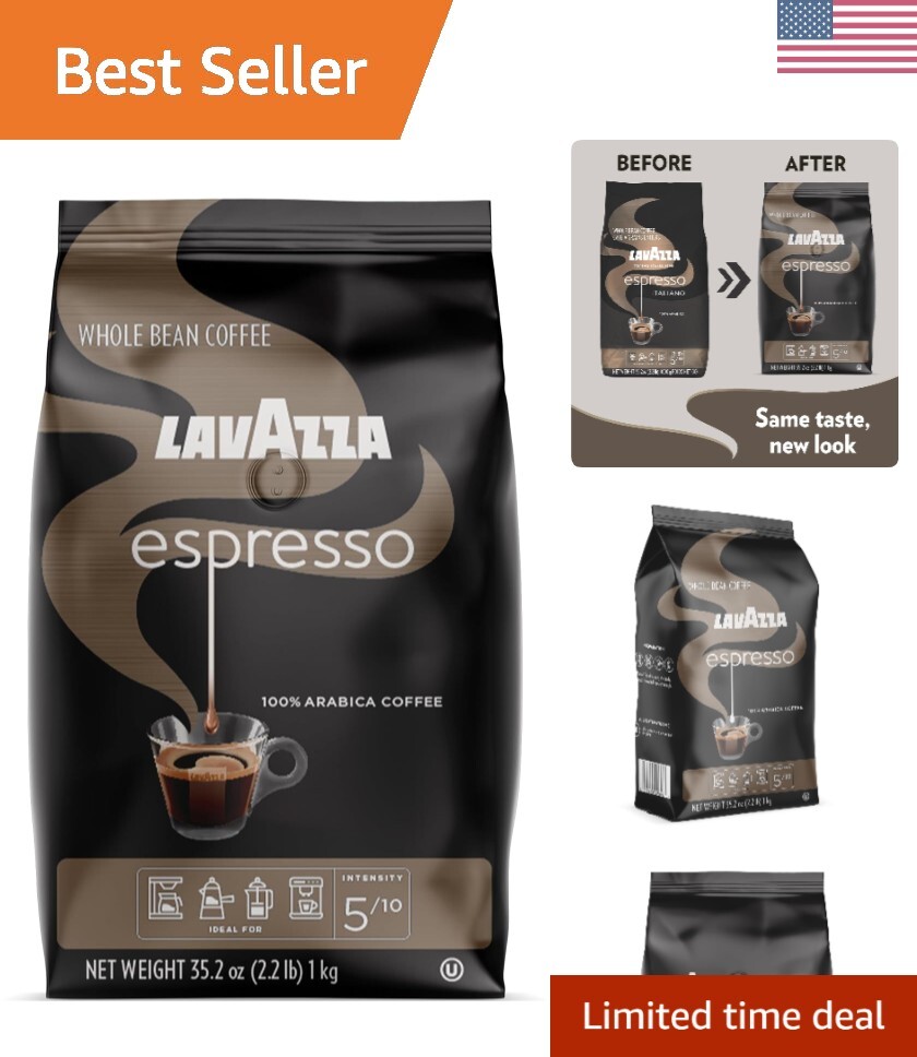 Versatile 2.2lb Whole Bean Espresso Coffee – Perfect for All Brewing Methods