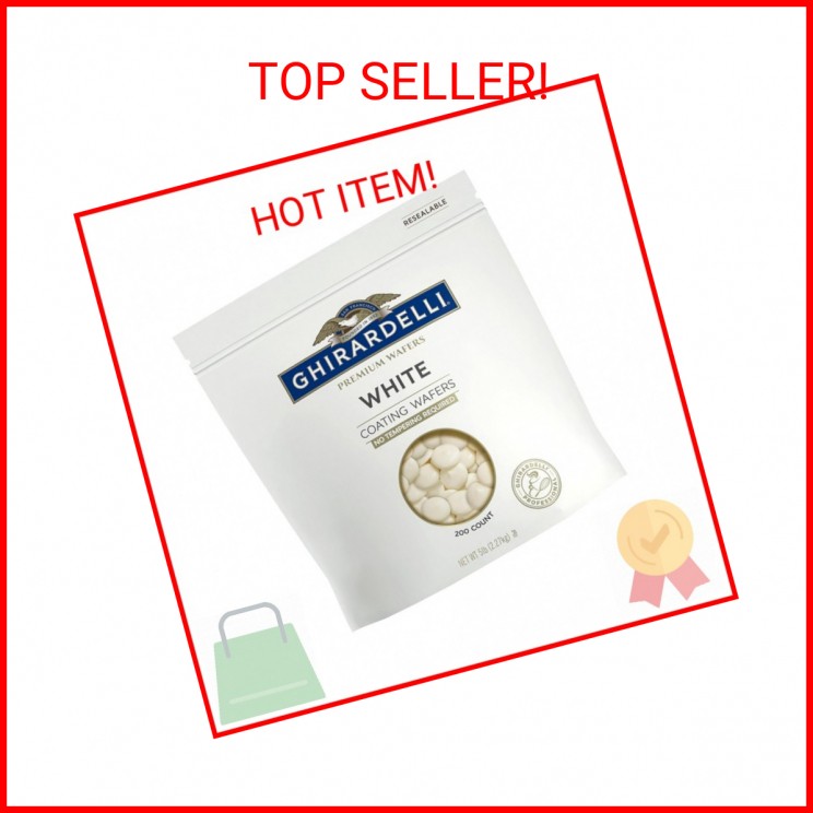 Ghirardelli Premium White Coating Wafers, 5lb Bag