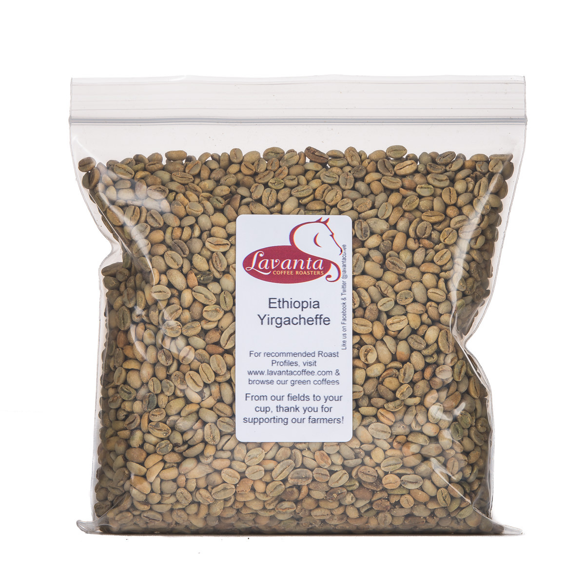 Lavanta Coffee Ethiopia Yirgacheffe Arabica Green or Roasted Coffee