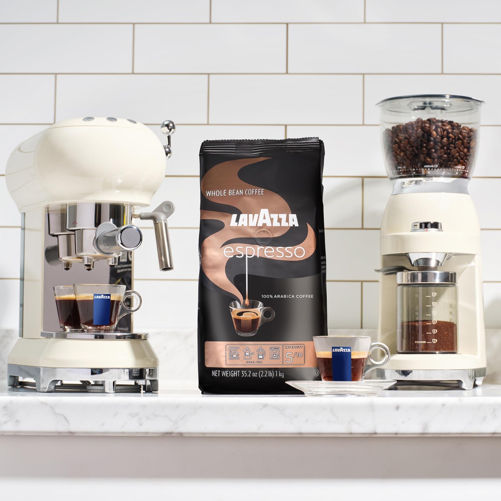 Medium Roast Whole Bean Coffee, 100% Arabica, 2.2 lb Bag – Fresh Espresso Blend