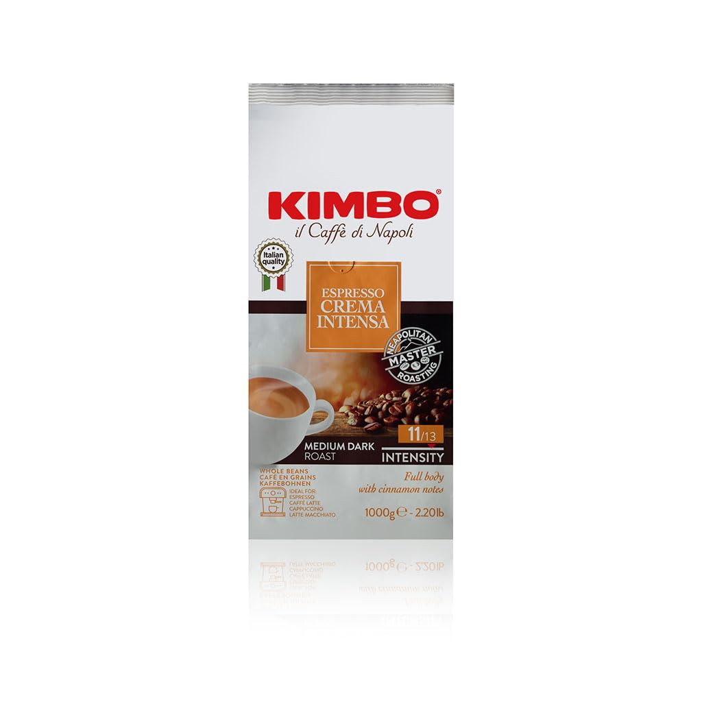Espresso Crema Intensa Whole Bean Coffee, Blended and Roasted in Italy, Medium t
