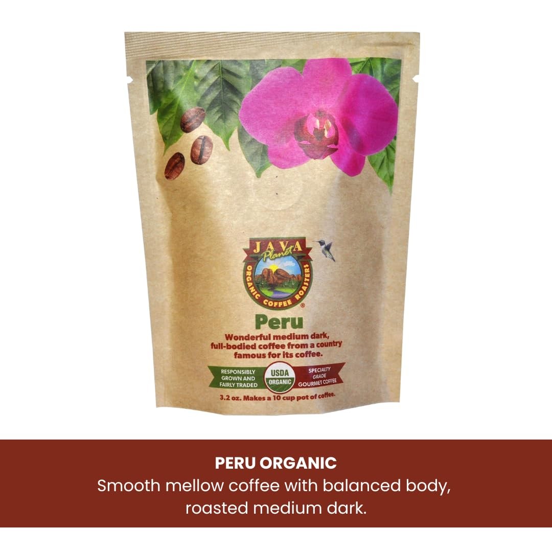 Organic Mold Free Coffee, Gift Sampler Set, 1.32 LBs in 6 Bags