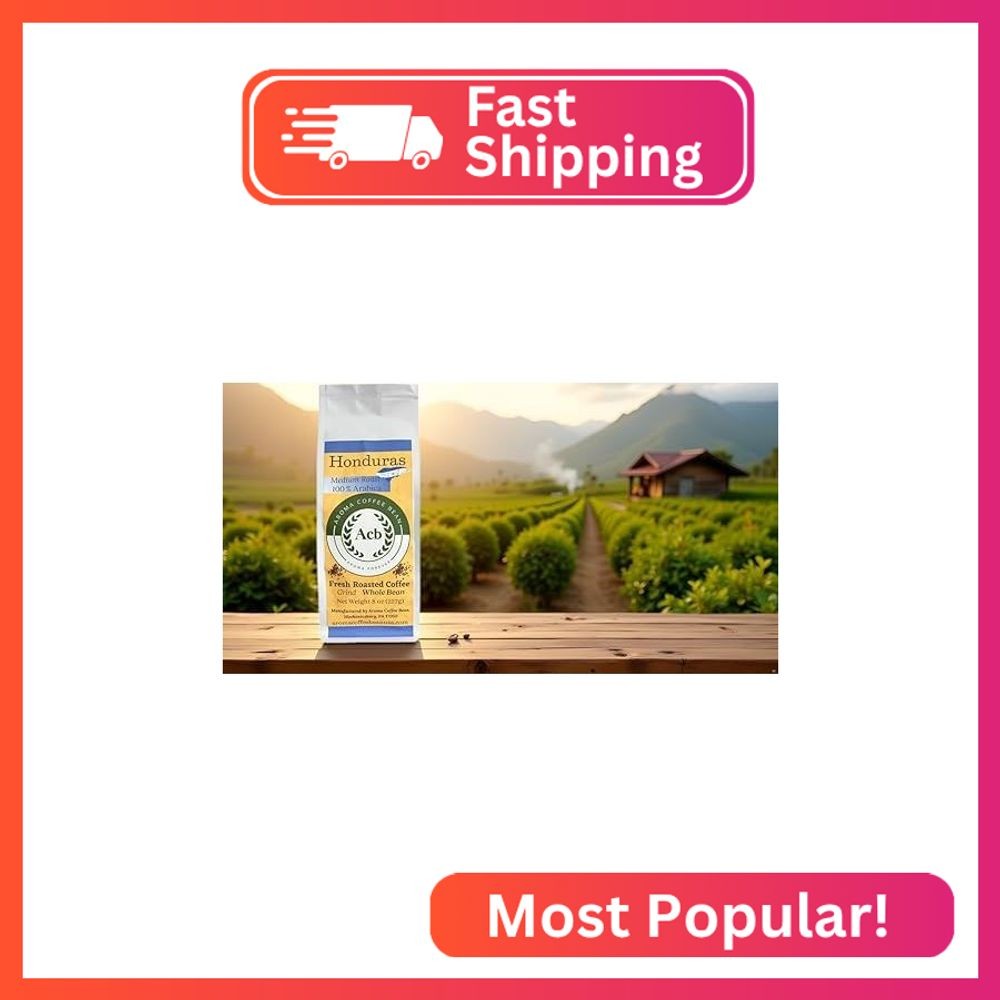 Aroma Coffee Bean Honduras Coffee Medium Roast Whole Bean 8 oz