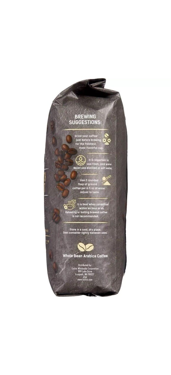 Kirkland Signature Whole Bean Coffee, French Roast, 2.5 lbs