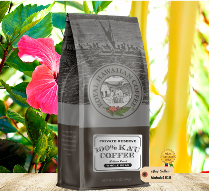 ☕️ Royal Hawaiian Coffee 100% Ka’u Coffee Whole Bean Medium Roast 7oz