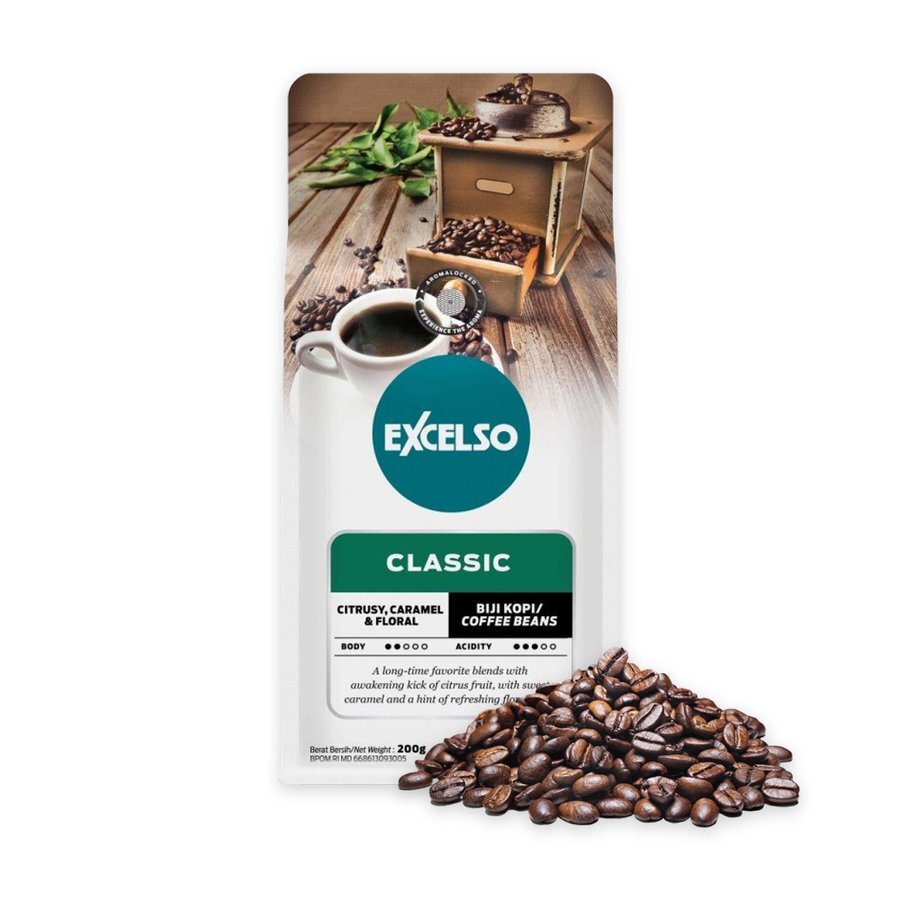 EXCELSO Indonesia Coffee House Blend 200g Whole Beans or Ground Coffee