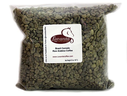 LAVANTA COFFEE GREEN BRAZIL CERRADO TWO POUND PACKAGE