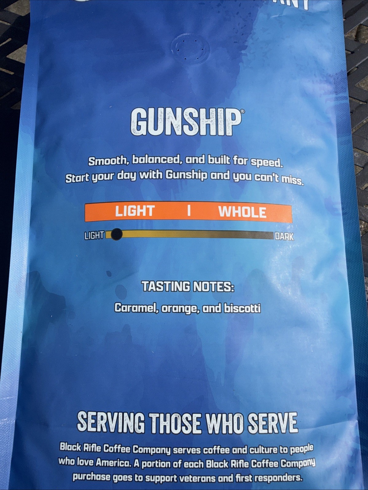 Black Rifle Coffee Co Gunship Light Roast Whole Bean 5lbs & GRINDER G25