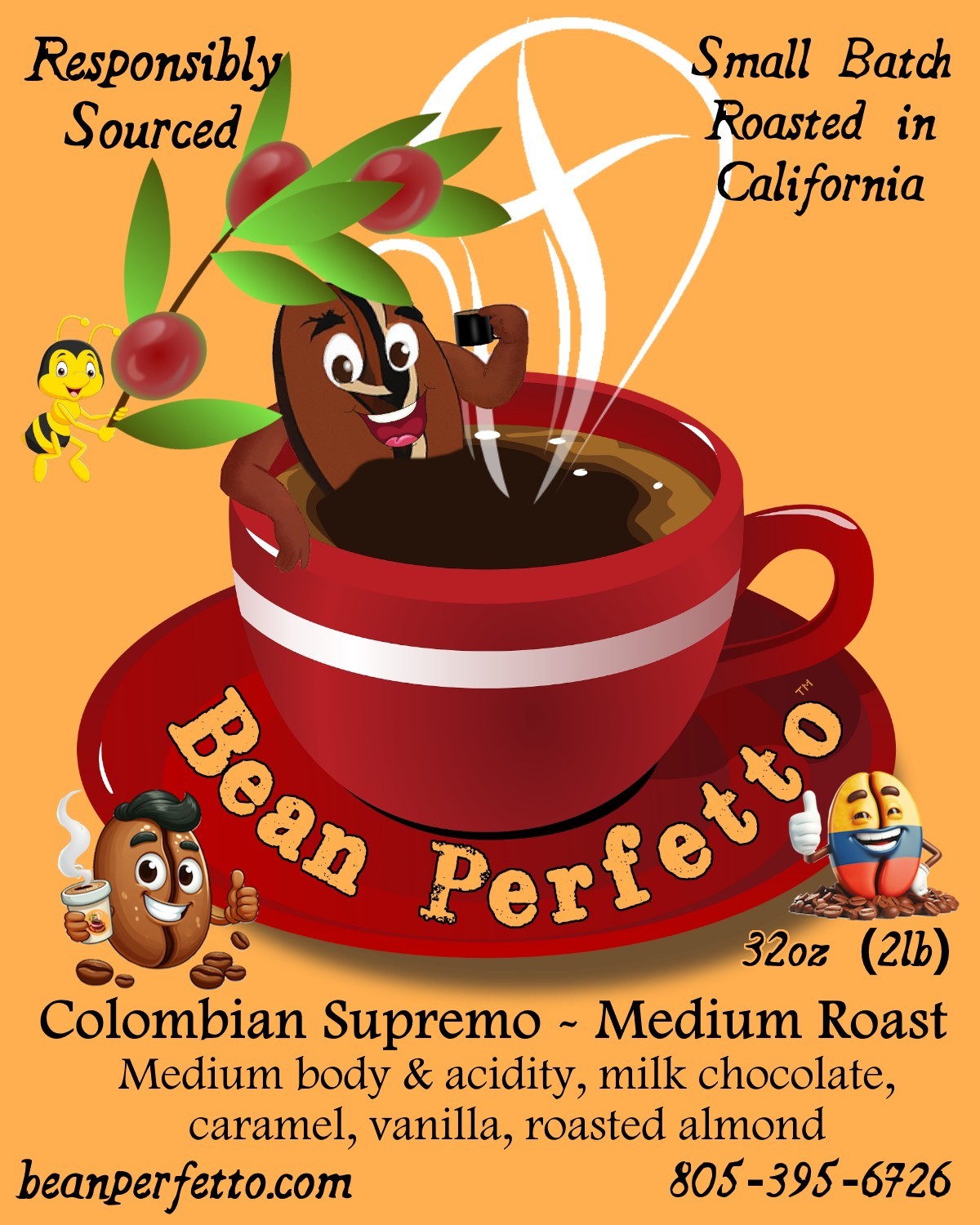 2 lb Colombia Huila Pitalito El Tiple Supremo Fresh Roasted Coffee Whole Bean
