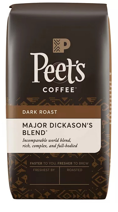 Peet’s Coffee Major Dickason’s Blend Deep Roast, Whole Bean 32 oz