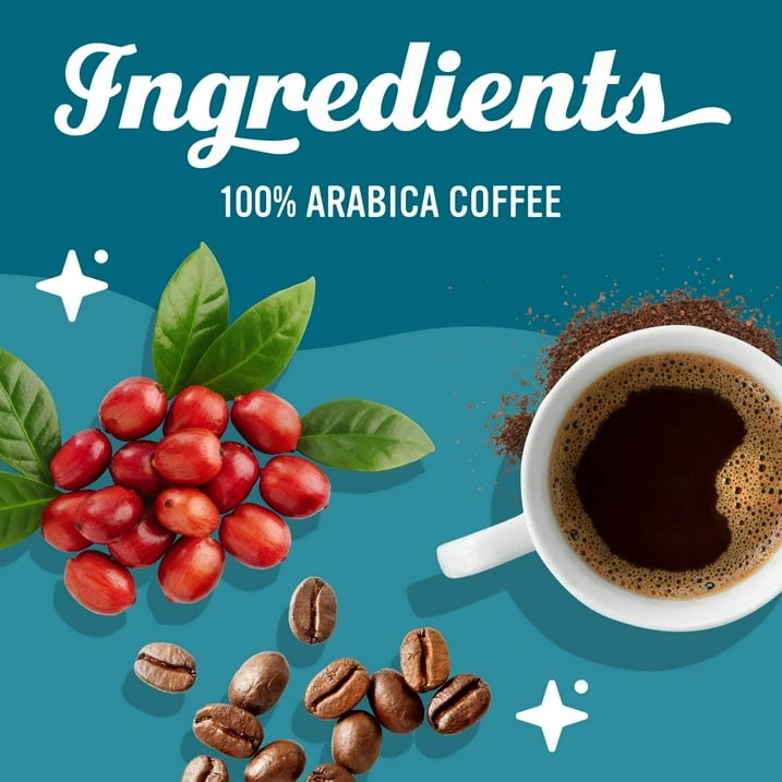 Caribou Coffee Caribou Blend Premium Medium Roast Whole Bean Coffee, Arabica, 12
