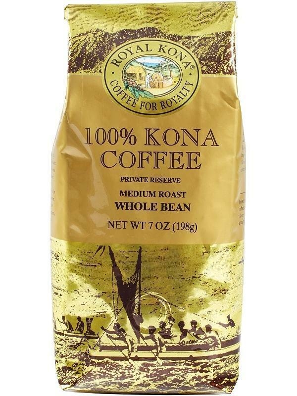 Royal Kona Whole Bean Coffee, 100% Kona, 7-Ounce Bag