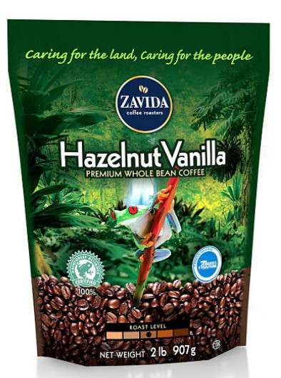 Zavida Coffee Whole Bean Coffee, Hazelnut Vanilla (32 oz.) Free Shipping