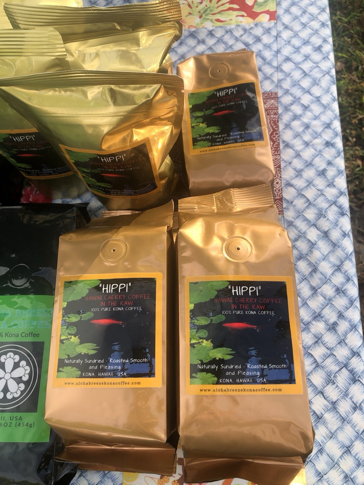 100% Kona Coffee in 16-ounce (1lb.) Bags. Bean or Ground. 100% Pure Kona Coffee