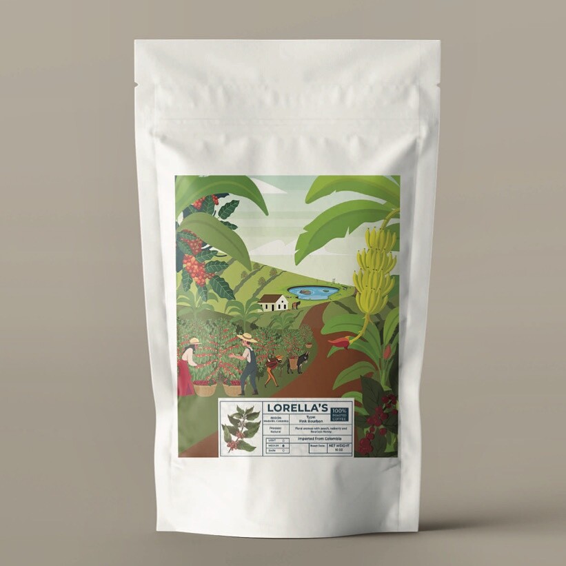 6 LB COLOMBIA COLOMBIAN EXCELSO ROASTED PINK BOURBON COFFEE BEANS –