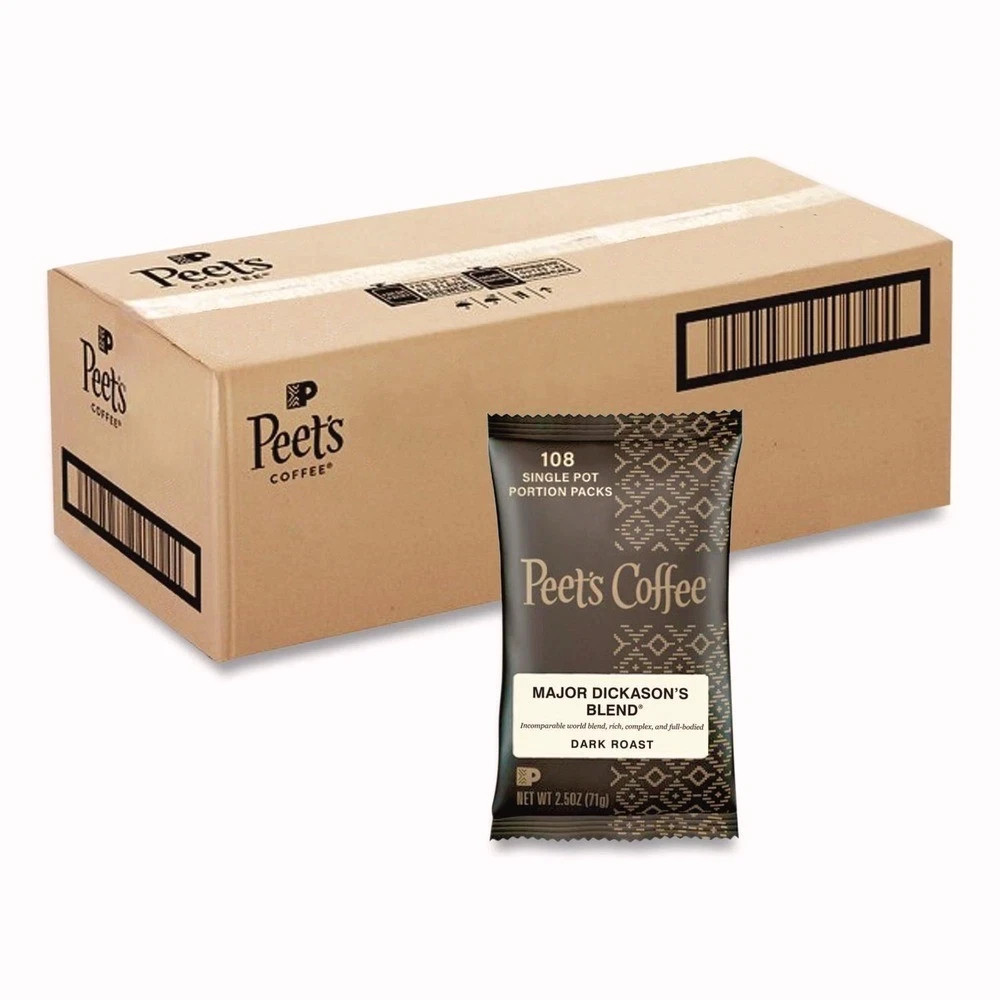 Peet’s Coffee & Tea 504916 2.5 oz. Major Dickason’s Blend Coffee (18/Box) New