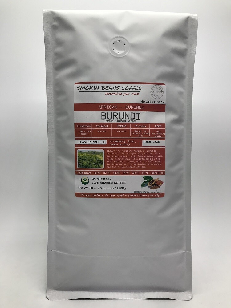 8oz/5lb – Burundi – Africa – Premium Fresh Roasted To Order Coffee