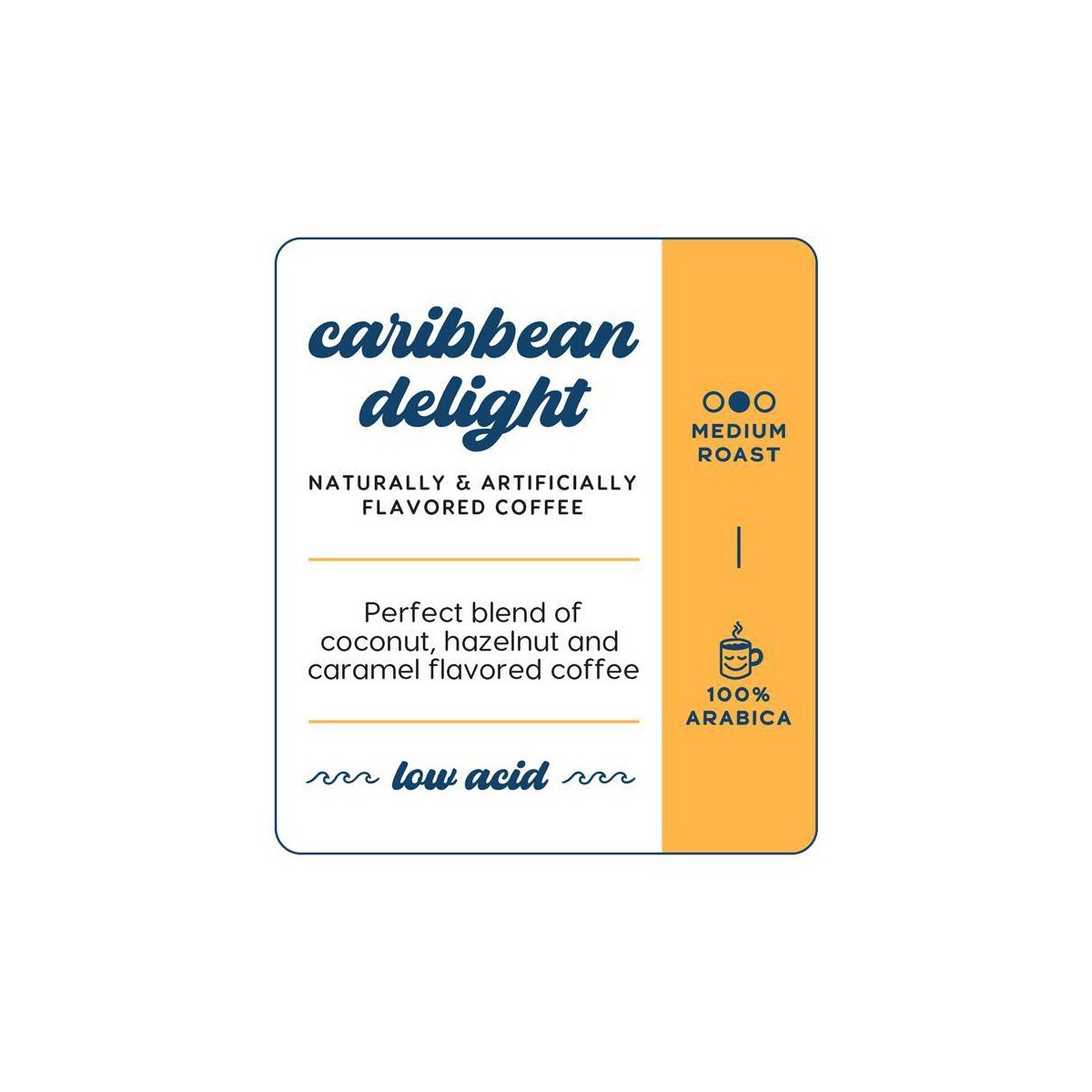 Manatee Gourmet Coffee Caribbean Delight Flavored Blend Whole Bean Coffee – 2lbs
