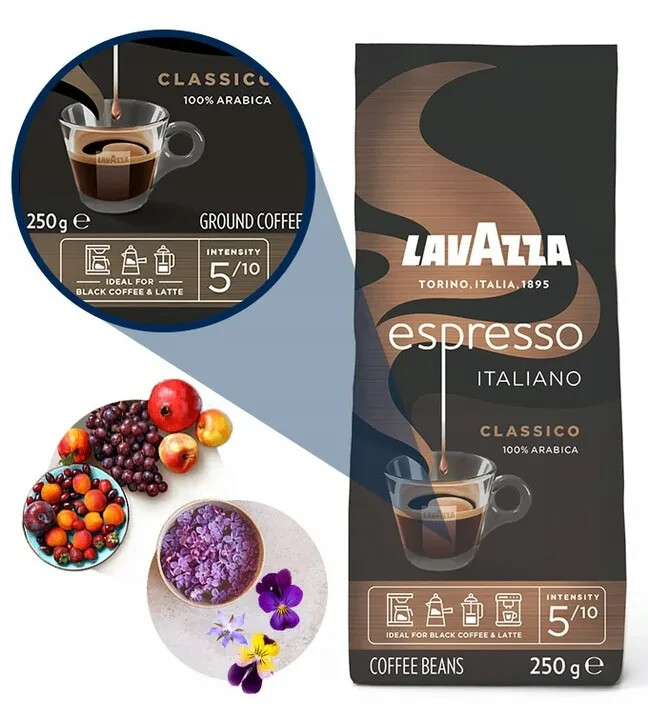 LAVAZZA Espresso Italiano Classico Coffee Beans 250g / 8.8oz