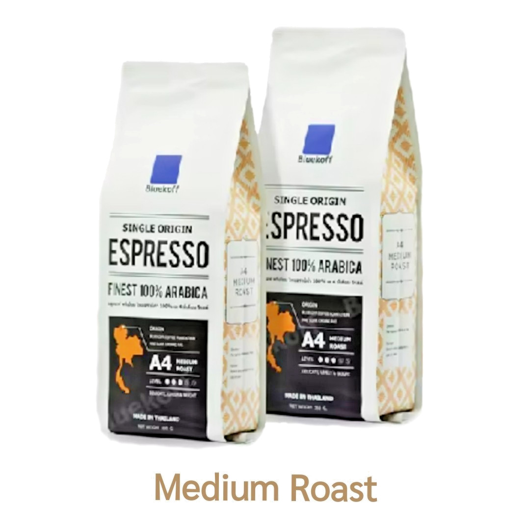 Pack of 2 – Bluekoff Thai Arabica Whole Bean Coffee 8.8 oz (250 g) – Fresh Roast
