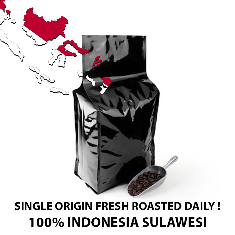 2, 5, 10 LB INDONESIA SULAWESI FRESH ROASTED COFFEE WHOLE BEAN, GROUND