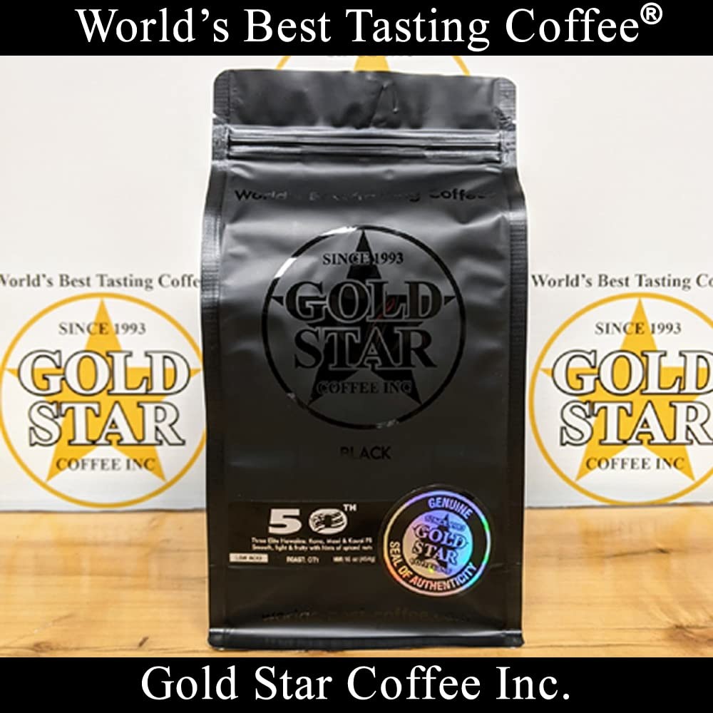 50th 100% Hawaiian Coffee Blend Kona Maui Kaui Pea Berry Low Acid Coffee