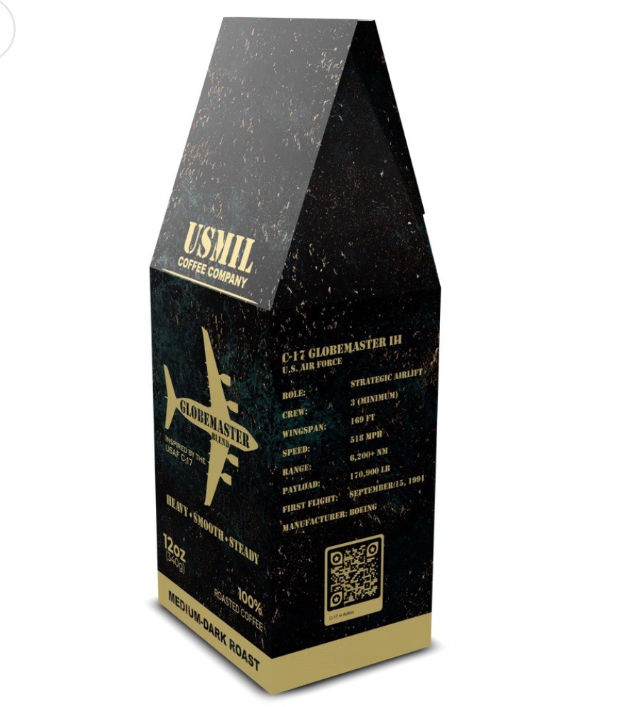 Globemaster Blend – Whole Bean 12oz Medium-Dark USMIL Coffee
