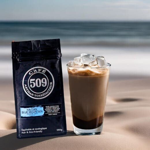 Cafe 509 Haitian Blue Mountain Coffee Ground Organic Medium Roast 8.8 oz