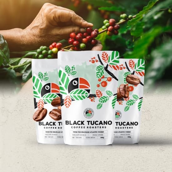 8.8 Ounces 250 Gr Brazilian Whole Bean Medium Roast Coffee Single Origin