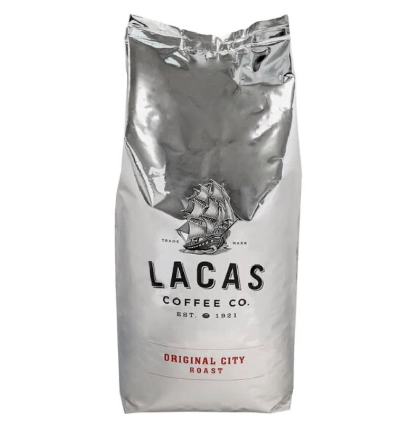 Lacas Coffee Co Original City Roast Whole Bean 5lbs Sealed Bag – READ