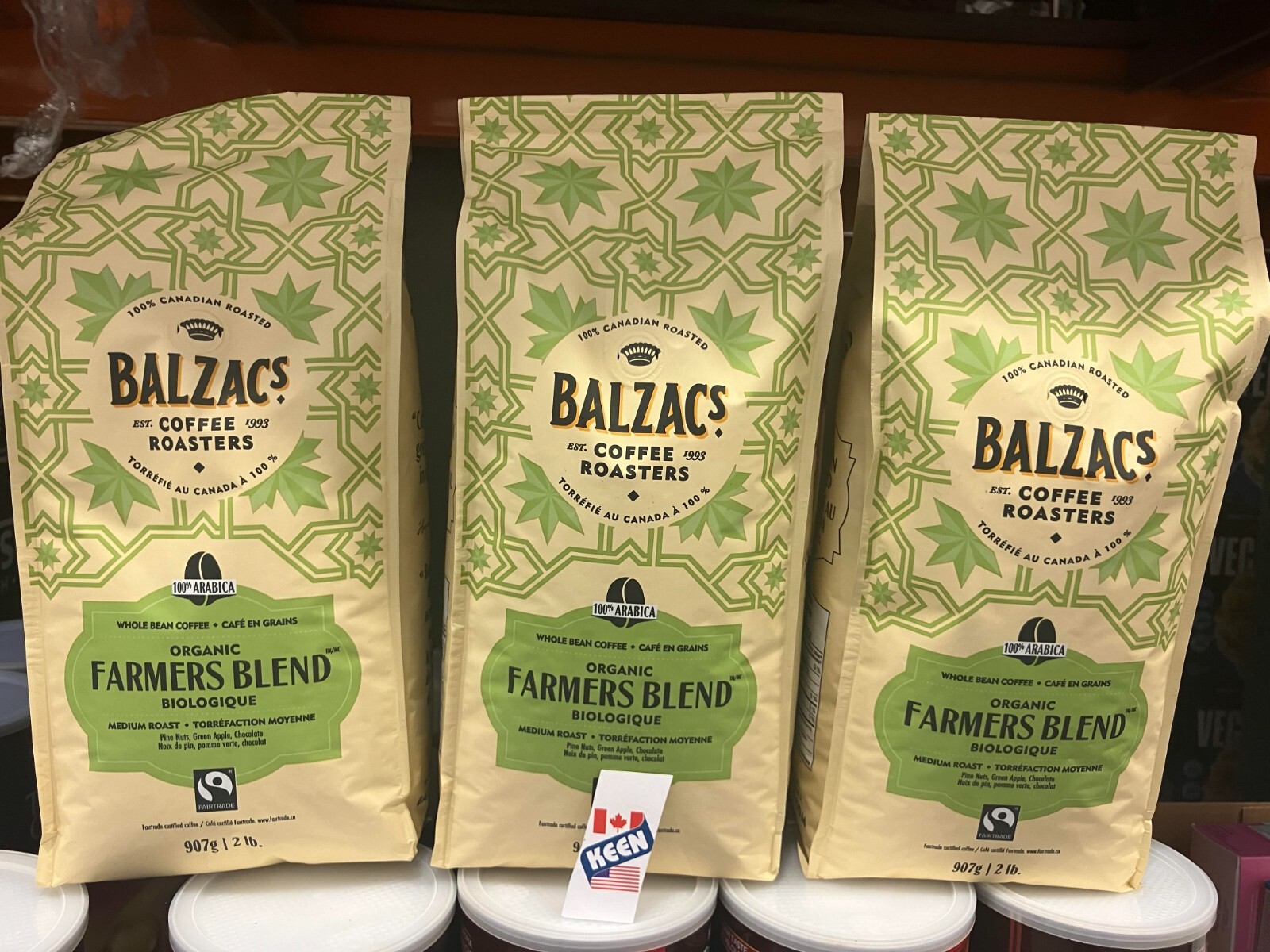 AiWaWa CA, Balzac’s Farmers Blend Whole Bean Coffee, 907 g/ 2 LB