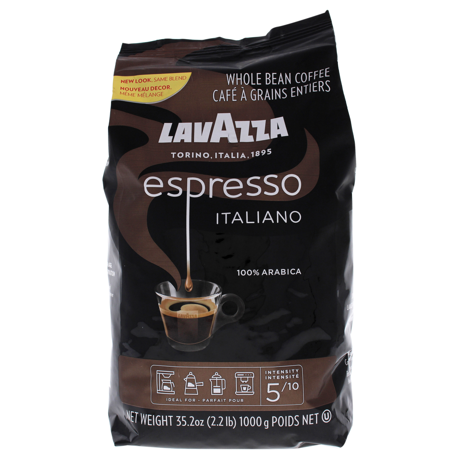Caffe Espresso Italiano Medium Roast Whole Bean Coffee by Lavazza – 35.2 oz