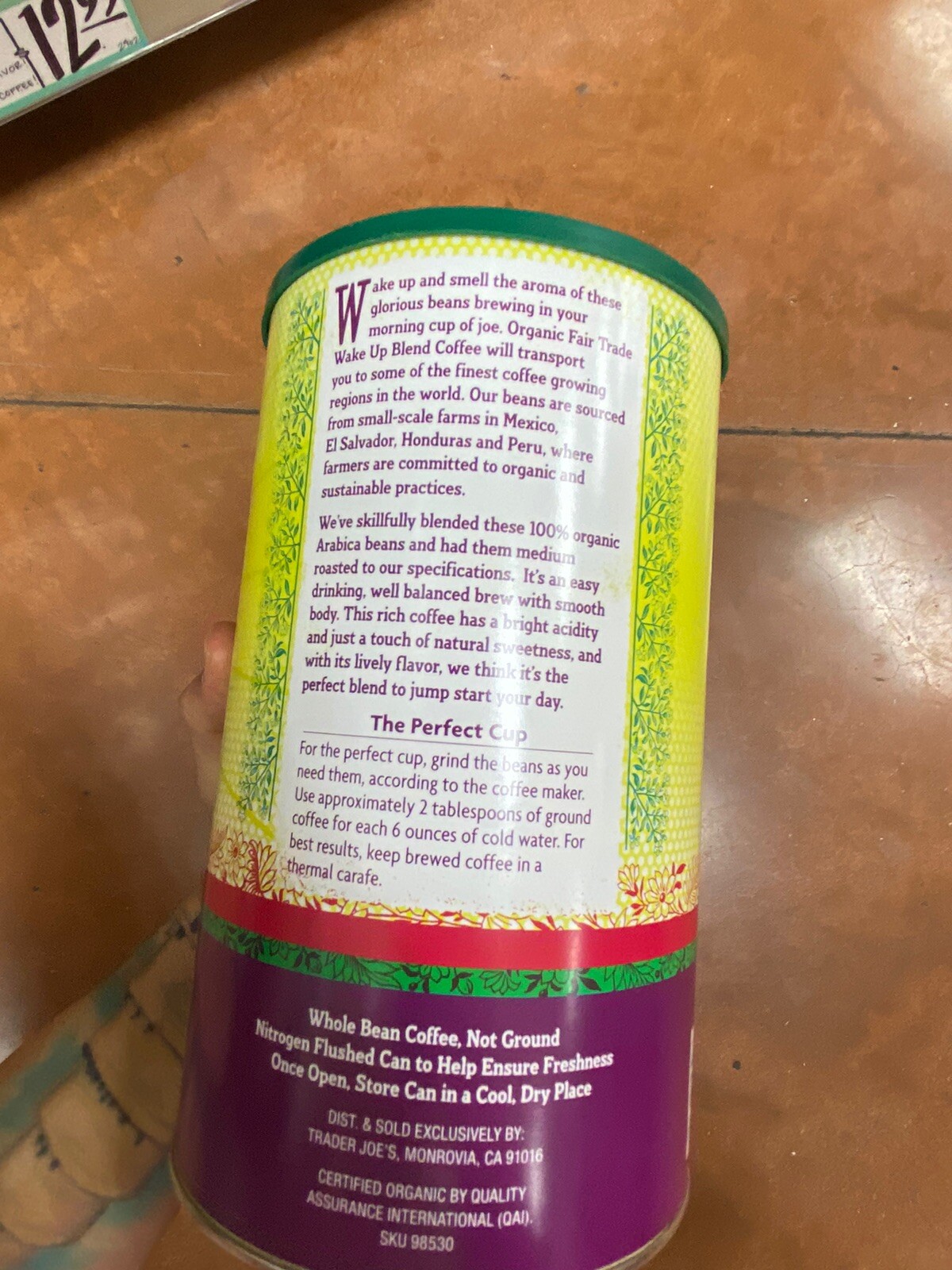 Trader Joe’s Organic Fair Trade Wake Up Blend Coffee 28 OZ Each Pack