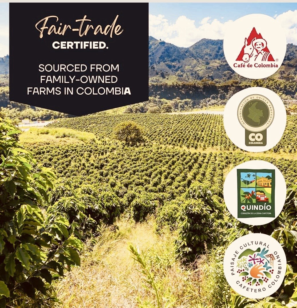 1LB(16oz) Colombian Ground Coffee-100%ARABIGO, Medium Body, Strong Citrus