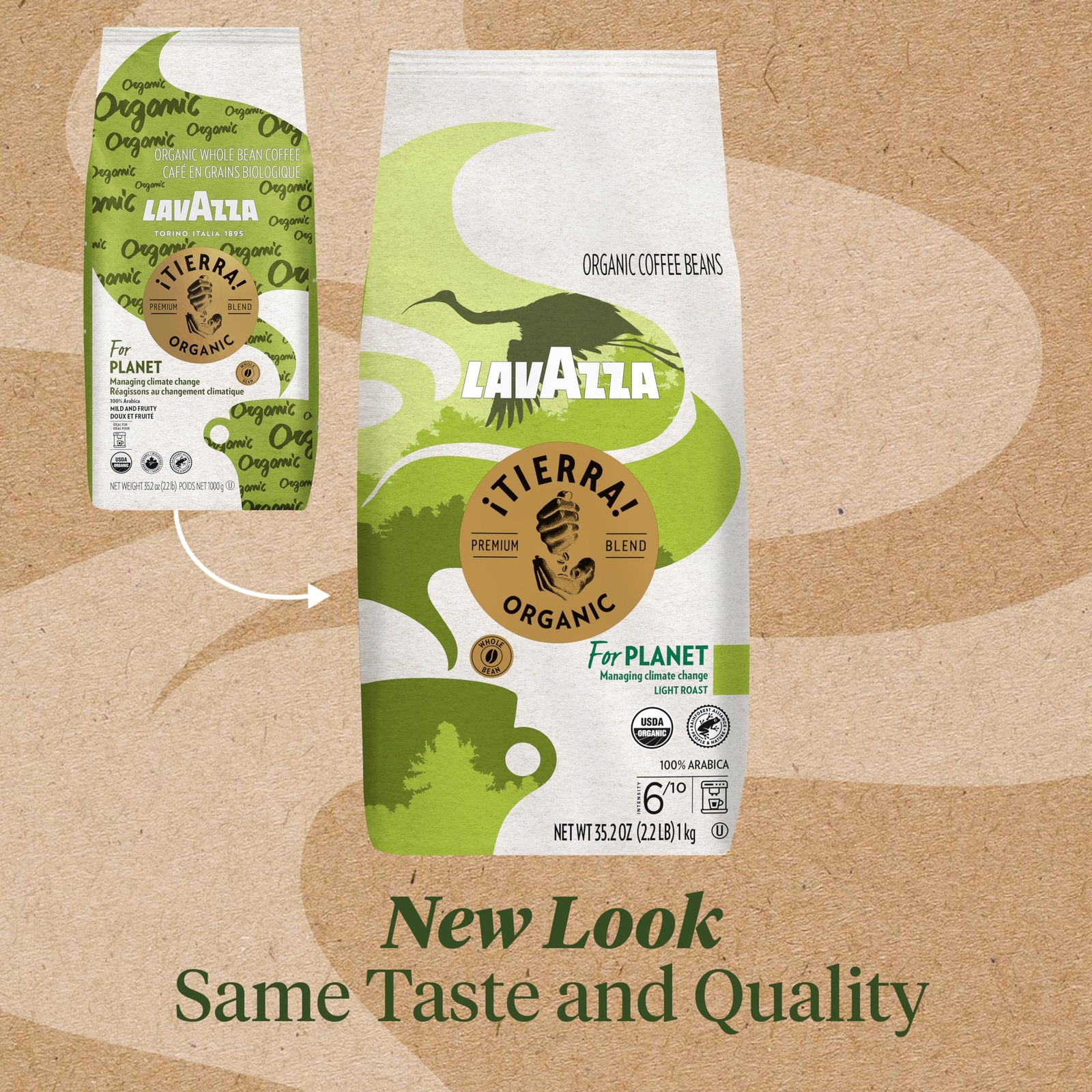 Organic Light Roast Arabica Coffee Blend Usda/canada Organic Certified 2.2 Lb