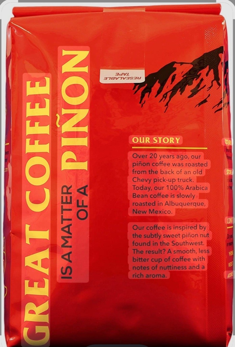 New Mexico Piñon Coffee Naturally Flavored Coffee (Traditional Piñon Whole Bean,