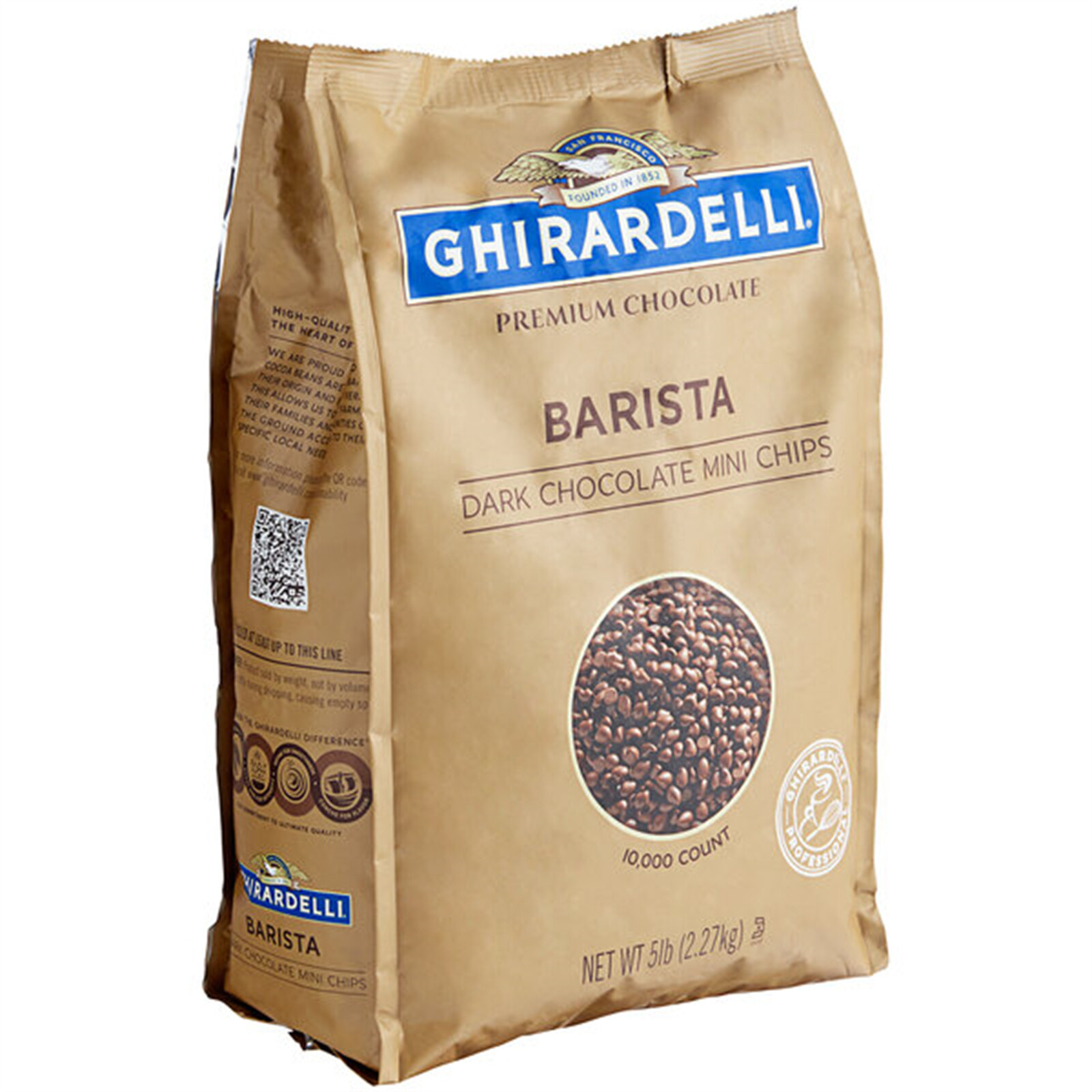 Ghirardelli Barista Dark Chocolate 10M Baking Chips 5lb. – 2/Pieces WS-40841721