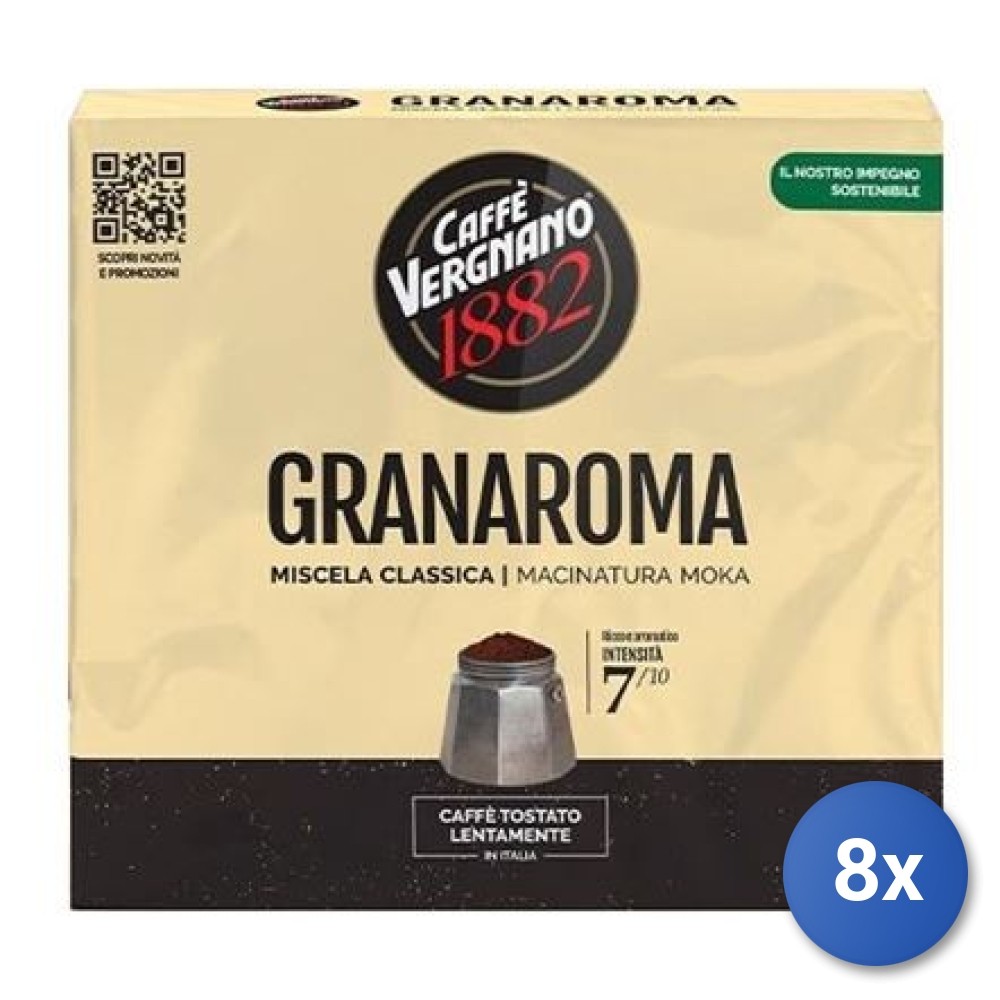 8X Multipack Vergnano Coffee 250X2 Classic